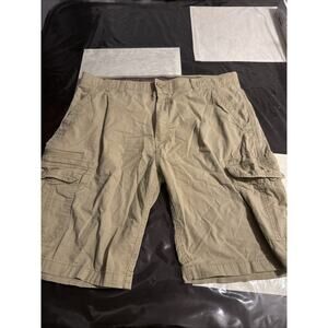 Mens Wearfirst Khaki Cargo Shorts Size 40 Actual 38-40